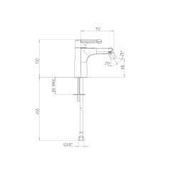 Mitigeur bidet STONE