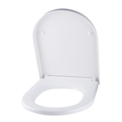 Abattant de WC TISSOT PRO D-Clip blanc, descente assistée, entraxe 90 à 240 mm