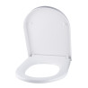 Abattant de WC TISSOT PRO D-Clip blanc, descente assistée, entraxe 90 à 240 mm