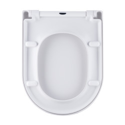 Abattant de WC TISSOT PRO D-Clip blanc, descente assistée, entraxe 90 à 240 mm