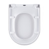 Abattant de WC TISSOT PRO D-Clip blanc, descente assistée, entraxe 90 à 240 mm