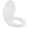 Abattant thermoplastique Family blanc, fermeture ralentie, déclipsable