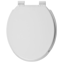 Abattant thermoplastique Family blanc, fermeture ralentie, déclipsable