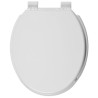 Abattant thermoplastique Family blanc, fermeture ralentie, déclipsable