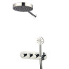 Formule de douche encastrée ADDICT new design 100% chromé