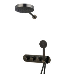 Formule de douche encastrée ADDICT new design 100% noir mat
