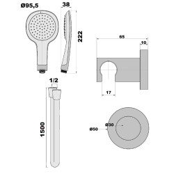 Minikit douche 3 jets ADDICT