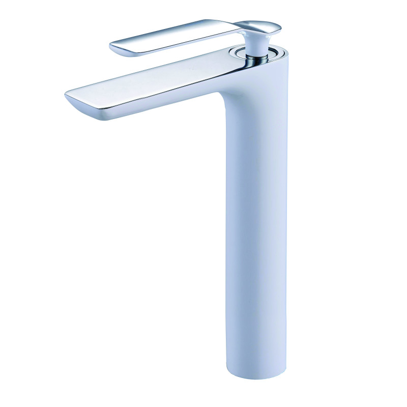 Mitigeur lavabo rehaussé ADDICT white