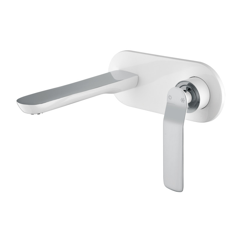 Mitigeur lavabo encastré mural ADDICT white