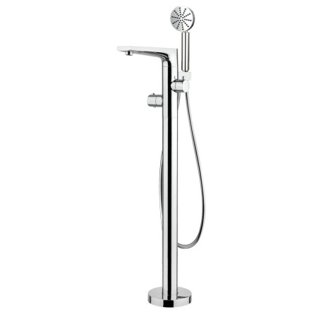 Colonne bain-douche thermostatique îlot par le sol ADDICT chromé