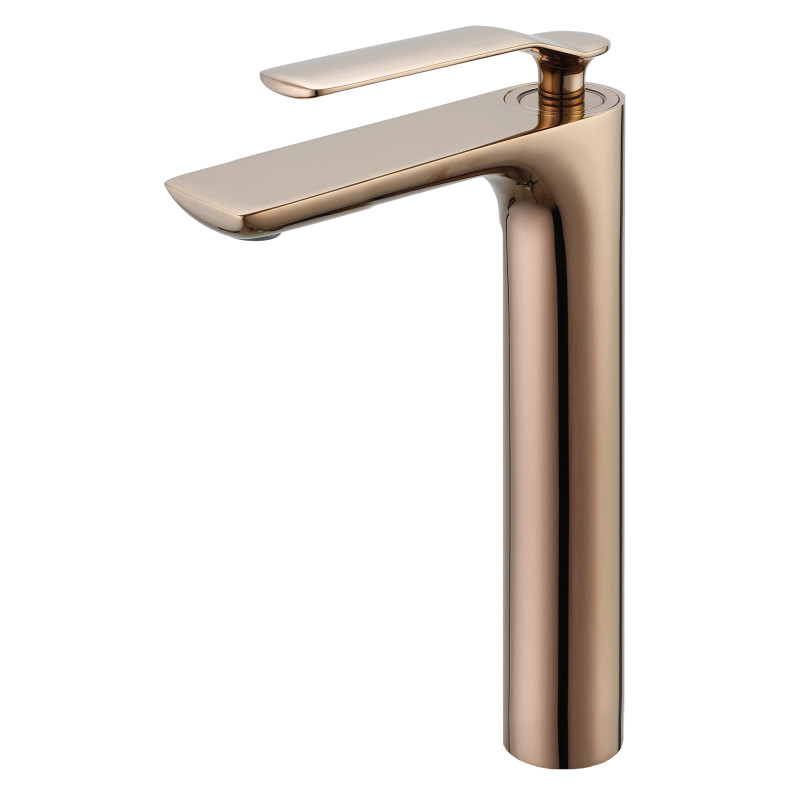 Mitigeur lavabo rehaussé ADDICT PVD gold rose