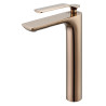 Mitigeur lavabo rehaussé ADDICT PVD gold rose