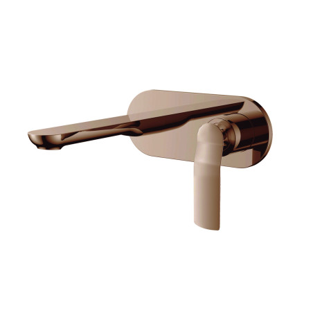 Mitigeur lavabo encastré mural ADDICT PVD gold rose
