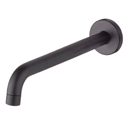 Bec mural 25 cm époxy noir mat