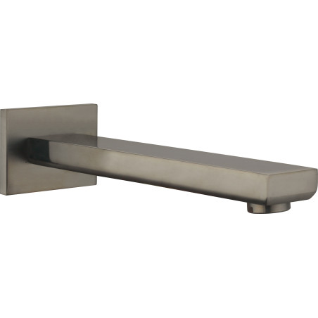 Bec mural longueur 200 mm PLAZA PVD gun métal