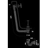 Vidage automatique de bain longueur 55 cm