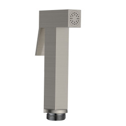 Douchette hygiénique carrée à gâchette gris acier