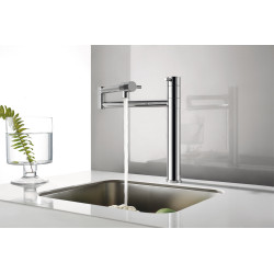 Mitigeur cuisine bec décalé orientable