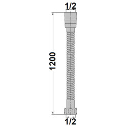 Flexible haute pression 30 bars 120 cm, réf. FL120HPGA