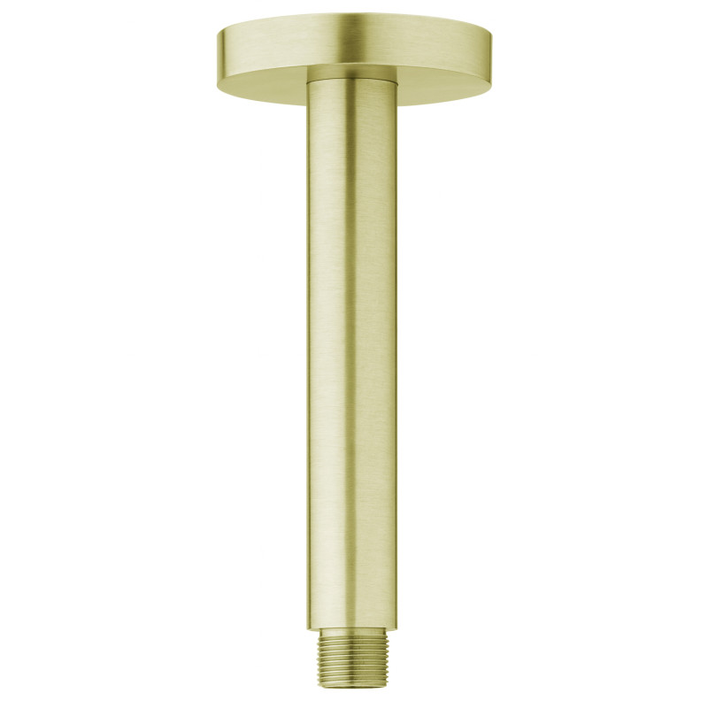 Bras plafonnier longueur 100 mm PVD laiton brossé