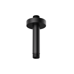 Bras plafond 10 cm rond noir mat