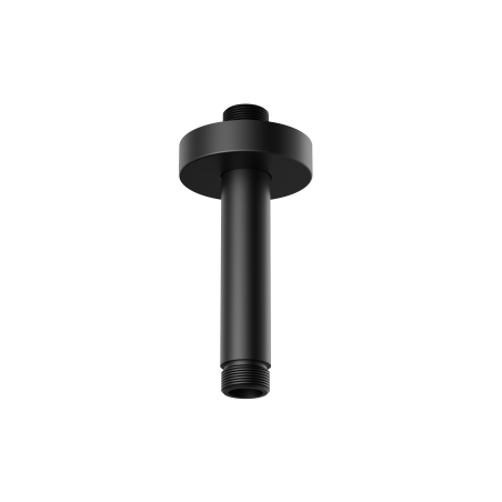 Bras plafond 10 cm rond noir mat