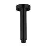 Bras plafonnier rond 10 cm PVD noir mat