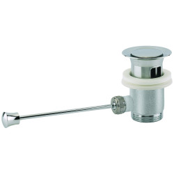 Bonde automatique pour lavabo,nickel mat,sans tirette verticale,serrage 40 à 48