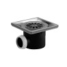 Cadre à carreler 143x143mm ABS chromé mat, pour bondes réf. 5710/5715/5680