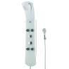 Colonne de douche NAUTILUS verre, fonction hydro-massage, robinetterie thermo
