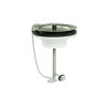 Bonde évier Ø60, bouchon enjoliveur inox,cuvette Ø85,serr 0-70mm, corps 100% PCR