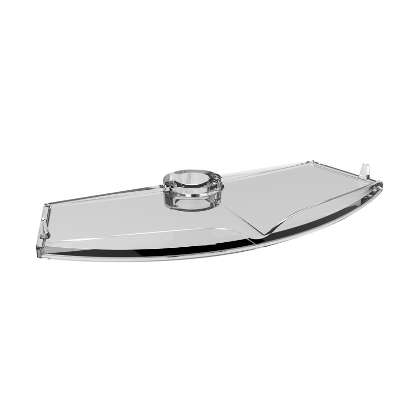Tablette porte-objet acryl transparent pour barre de douche Ø25mm