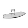 Tablette porte-objet acryl transparent pour barre de douche Ø25mm