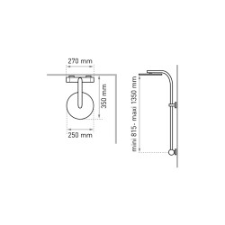 Combiné de douche ESSENTIALIS 2, robinetterie thermostatique