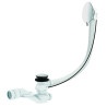 Vidage bain à câble 650, volant métal, clapet laiton,cuvette inox,corps 100% PCR