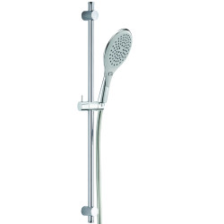 Ensemble INOUIE +, 3 jets, barre inox Ø25x650mm, flexible PVC argent 1,75 m