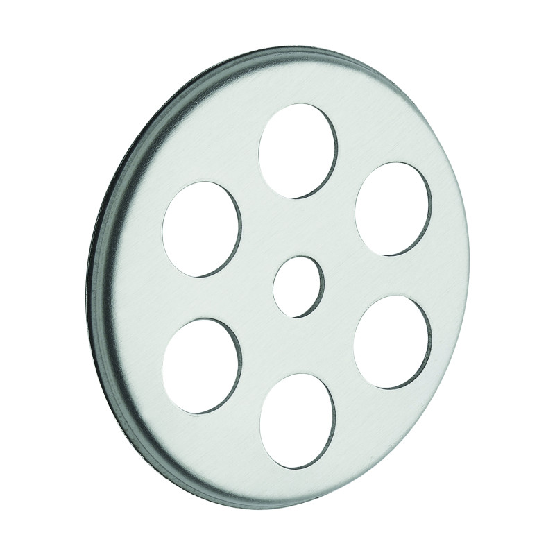 Grille de trop-plein inox ronde Ø39mm, pour évier grès ou cuve type Emafrance