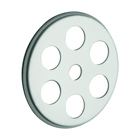 Grille de trop-plein inox ronde Ø39mm, pour évier grès ou cuve type Emafrance