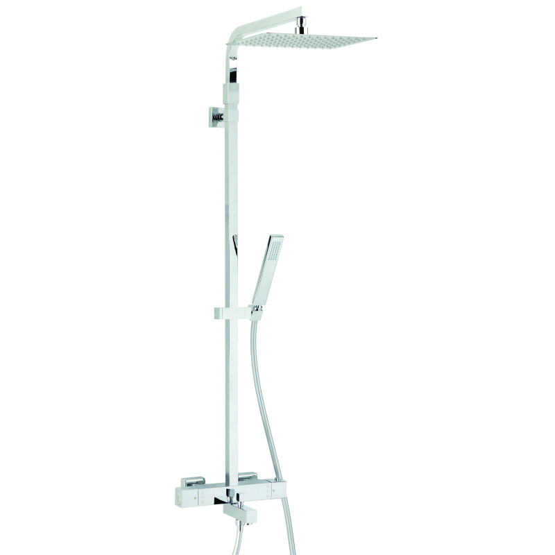Combiné bain-douche TOUAREG 300x300, robinetterie thermostatique, sans tablette