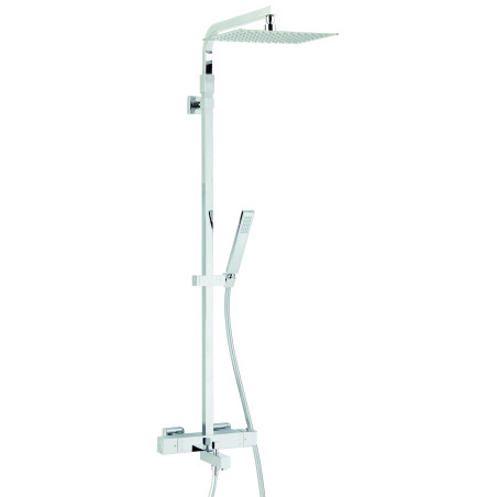 Combiné bain-douche TOUAREG 300x300, robinetterie thermostatique, sans tablette