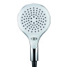 Douchette 3 jets chromé/gris, INOUIE PLUS, système anti-calcaire