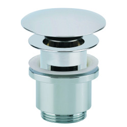 Bonde lavabo laiton chromé, digiclic, H. 58mm, avec lanterne, serrage 32 à 35mm, réf. 12430000000