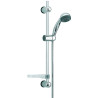 Ensemble MUTINE 2 jets, barre Ø18x600mm, porte-savon, flexible double agrafage 1,75 m