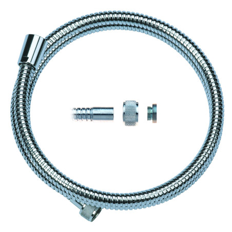 Flexible de douche laiton double agrafage résistance traction embout démontable