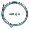 Flexible de douche laiton double agrafage résistance traction embout démontable