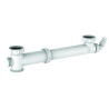 Tubulure évier 2 cuves, entraxe réglable 160 à 360mm, 1 prise,corps 100% PCR