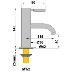 Robinet simple LAVE-mains