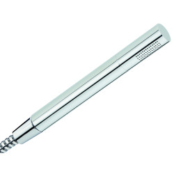 Douchette 1 jet laiton chromé, TUBE, diffuseur démontable