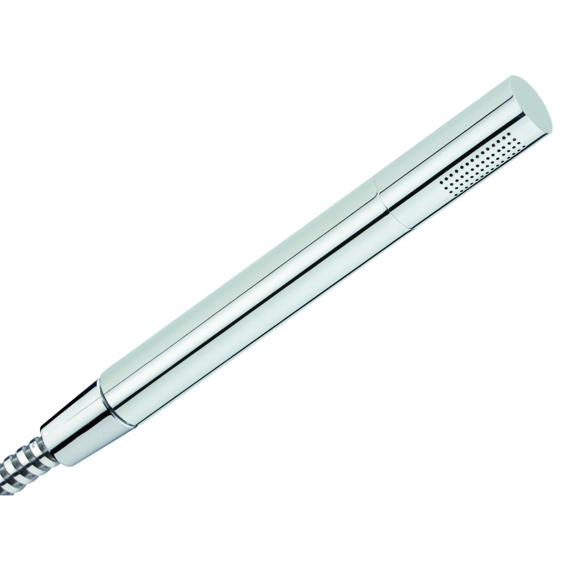 Douchette 1 jet laiton chromé, TUBE, diffuseur démontable