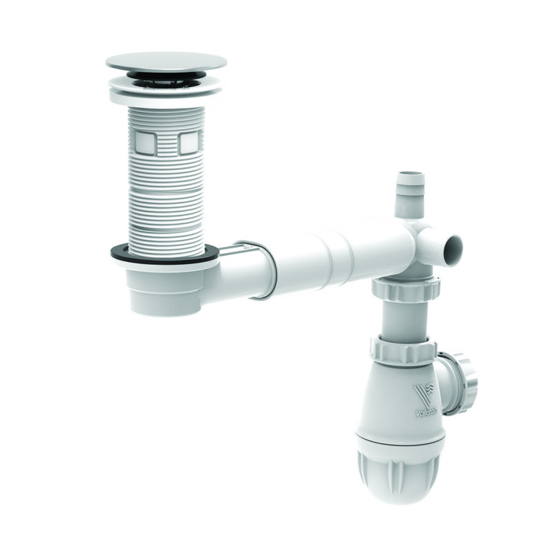 Équipement complet NF TBXP lavabo, extra-plat,clapet inox,corps 100% PCR